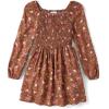 The Children’s Place girls Long Sleeve Casual Dresses(Pecan Pie)
