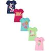 The Children’s Place Girls’ Trends Icons Short Sleeve Graphic T-shirts (5-Pack)(Hello Summer)