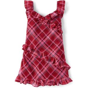The Children’s Place Girls Dressy Dress, Sleeveless(Red Ochre)