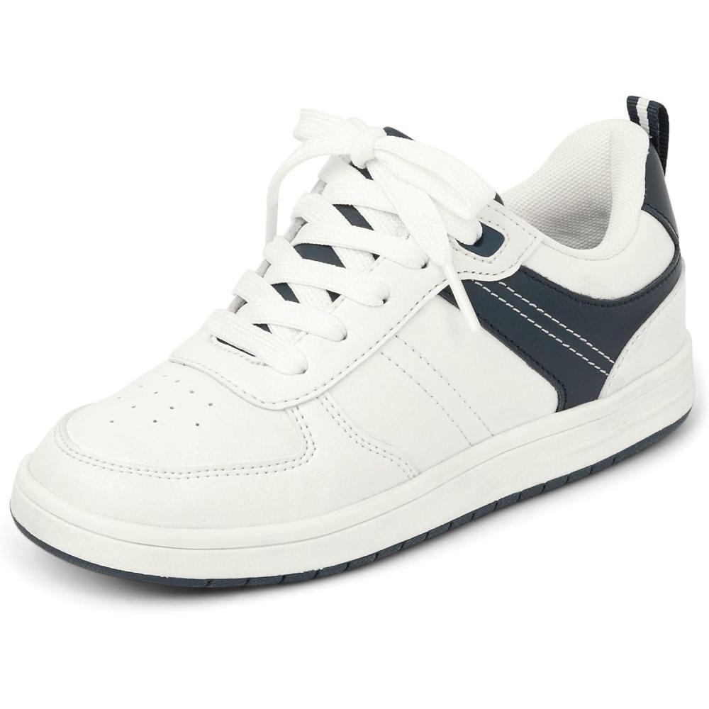 imageThe Childrens Place Boys Boys Everyday Casual Lace Up SneakersWhite Low Top