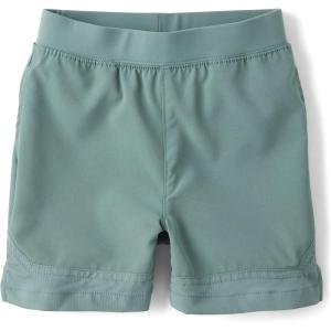 The Children’s Place Boys’ Active Quick Dry Textured Pull on Shorts(Norway Spruce)