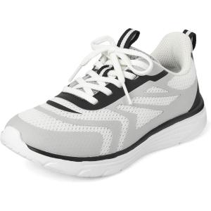 The Children’s Place Boys Boys Everyday Casual Lace Up Sneakers(White Multi Jogger)