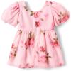 The Children’s Place Baby-Girls and Toddler Dressy Dress, Short Sleeve(Pink Floral)