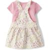 The Children’s Place baby-girls And Toddler Short Sleeve Shirt and Skirtall 2 Piece Outfit(Rose Floral)