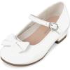 The Children’s Place Low Heel Dress Shoes(White Bow)