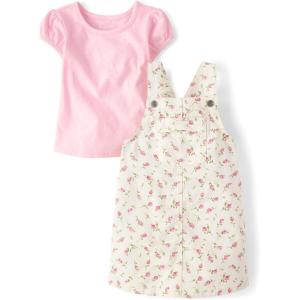 The Children’s Place baby-girls And Toddler Short Sleeve Shirt and Skirtall 2 Piece Outfit(Bunnys Tail Floral)