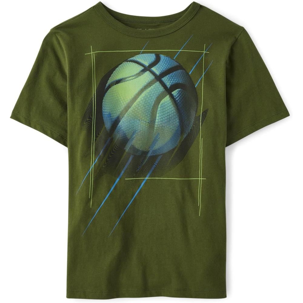 imageThe Childrens Place BabyGirls and Toddler Basic Long Sleeve Layering TeesBasketball