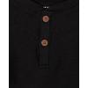 The Children’s Place Baby-Boys and Toddler Long Sleeve Thermal Henley Shirt(Black)