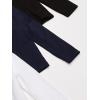 The Children’s Place Baby-Girls and Toddler Basic Long Sleeve Layering Tees(Black/Tidal/White 3-pack)