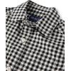 The Children’s Place Big Boys’ Long Sleeve Poplin Button Down Shirt(Black Plaid)