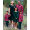 The Children’s Place Big Boys’ Long Sleeve Poplin Button Down Shirt(Red Birch Plaid)