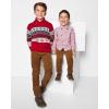 The Children’s Place Big Boys’ Long Sleeve Poplin Button Down Shirt(Red Tree Stripe)