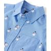 The Children’s Place Big Boys’ Long Sleeve Poplin Button Down Shirt(Snowmen)