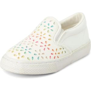 The Children’s Place Baby-Girls Baby Girls and Toddler Casual Slip on Shoes Sneaker(Rainbow Flowers)