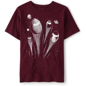 The Children’s Place Baby-Girls and Toddler Basic Long Sleeve Layering Tees(Footballs)