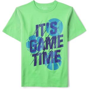 The Children’s Place Baby-Girls and Toddler Basic Long Sleeve Layering Tees(Game Time)