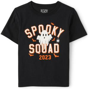 The Children’s Place Baby-Girls and Toddler Basic Long Sleeve Layering Tees(Spooky Squad-2023)