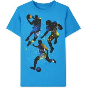 The Children’s Place Baby-Girls and Toddler Basic Long Sleeve Layering Tees(Sport Players)