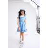 The Children’s Place Girls’ Casual Ruffle Dress,Short Sleeve(Pearl Blue)
