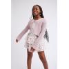 The Children’s Place Girls’ Long Bell Sleeve Tie Front Layering Cardigan(Timid Pink)