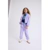 The Children’s Place girls Active Long Sleeve Contrast Windbreaker Jacket(Lavender Tea)