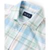The Children’s Place Boys Short Sleeve Button Down Shirt(Mint Chip Plaid)