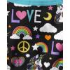 The Children’s Place Girls Bralette(Blue/Rainbow/Black Peace/Pink 5-pack)