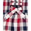 The Children’s Place,Short Sleeve Fashion Dress(Americana Gingham)