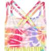 The Children’s Place,Short Sleeve Fashion Dress(Pink Tye Dye Swirl)