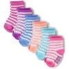 The Children’s Place Baby Girls’ Heart Ankle Socks(Stripes 6-pack)