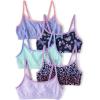 The Children’s Place Girls Bralette(Purple/Butterfly/Teal/Leopard/Lavendar 5-pack)