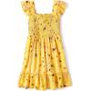 The Children’s Place,Short Sleeve Fashion Dress(Banana Pudding)