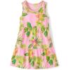 The Children’s Place,Short Sleeve Fashion Dress(Luau Floral)