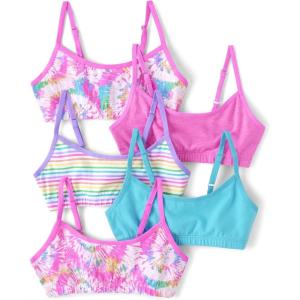 The Children’s Place Girls Bralette(Tie Dye 5-pack)