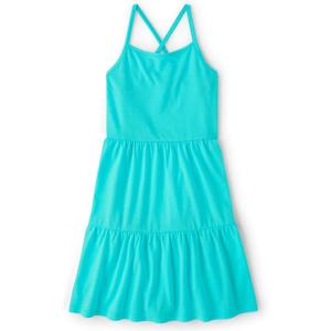 The Children’s Place Girls Sleeveless Strappy Back Summer DressesCasual Dress(Blue Radiance)