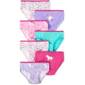The Children’s Place girls Cotton Brief Underwear Variety Pack(Sparkle Pink 7-pack)