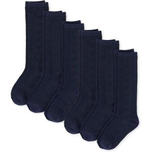 The Children’s Place girls Knee Socks Variety Pack(Tidal 6-pack)