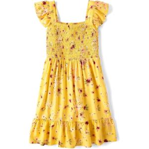 The Children’s Place,Short Sleeve Fashion Dress(Banana Pudding)