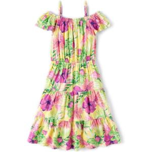 The Children’s Place,Short Sleeve Fashion Dress(Sun Valley Floral)