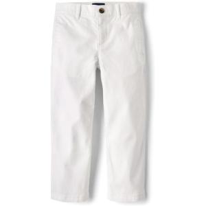 The Children’s Place Boys’ Wide Leg Chino Pants(Soft White)