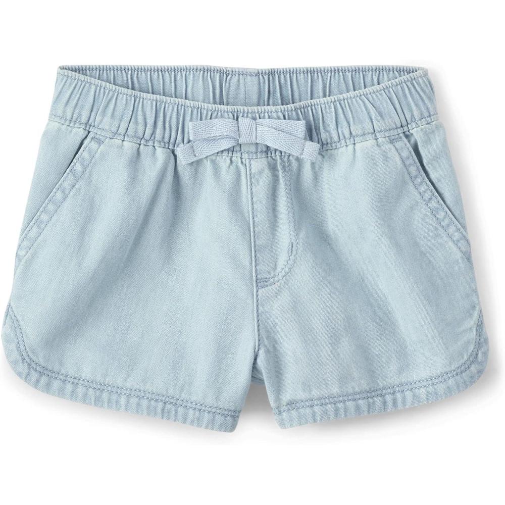 imageThe Childrens Place Baby Girls and Toddler Pull on Chambray ShortsTessa Wash