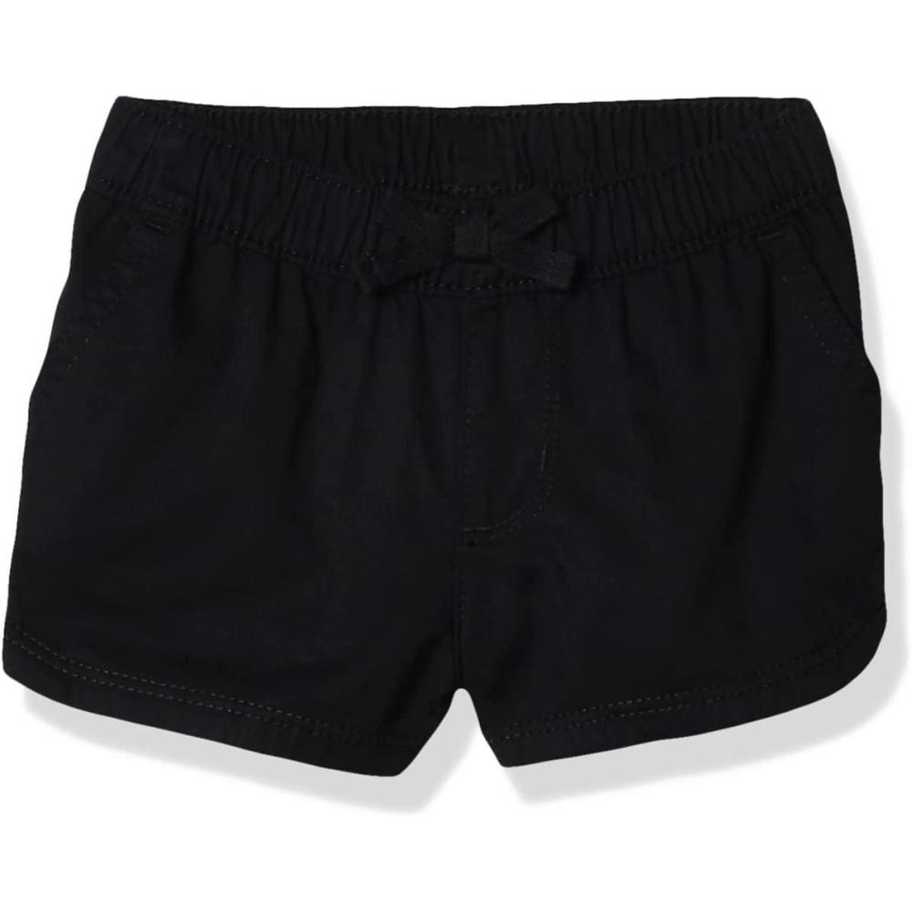 imageThe Childrens Place BabyGirls and Toddler Twill Pull on ShortsBlack