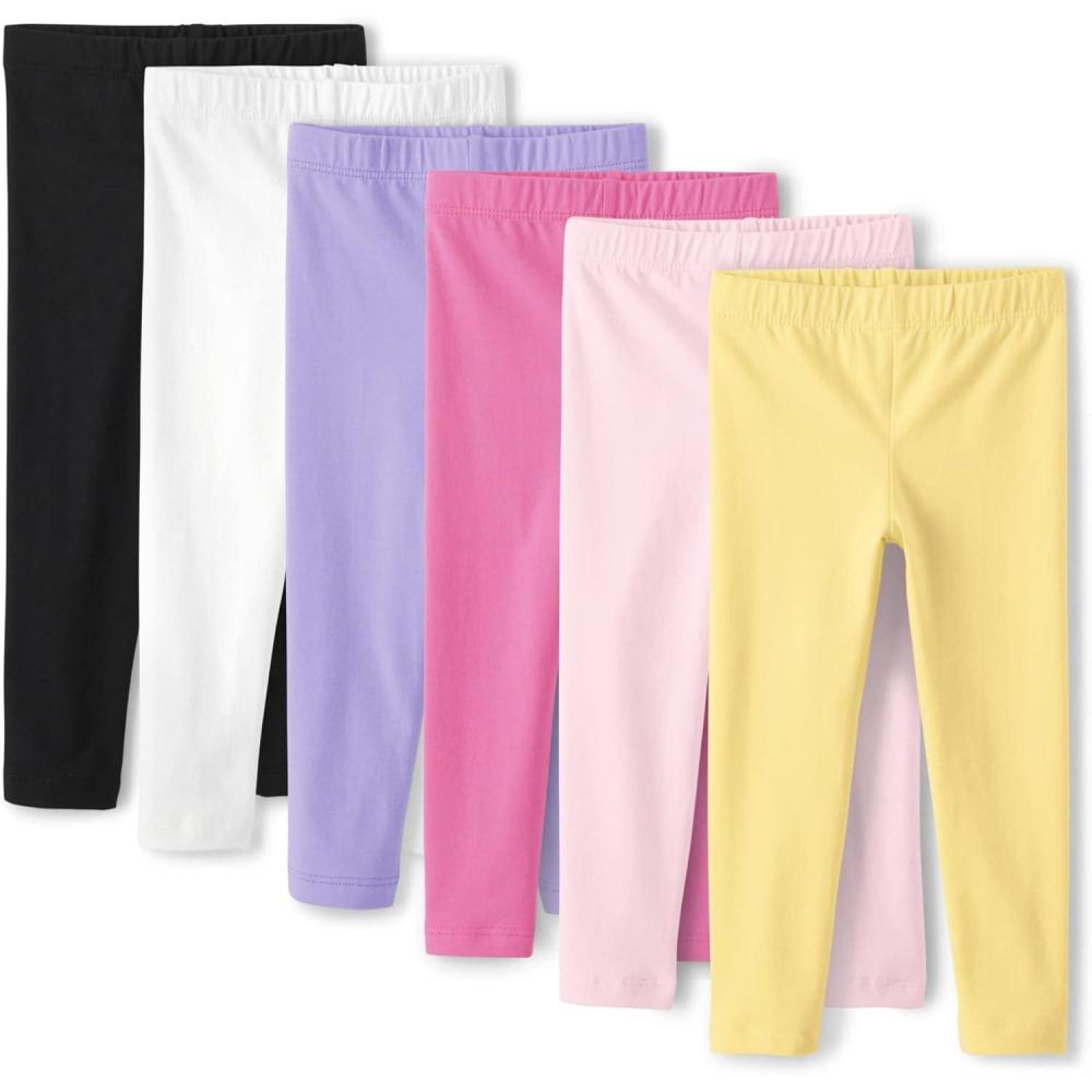 imageand Toddler Assorted Solid Leggings MultipacksRose Mist