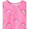 The Children’s Place Boys and Toddler Short Sleeve Rashguard Swimset(Rainbow Pink)