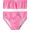 The Children’s Place Boys and Toddler Short Sleeve Rashguard Swimset(Rainbow Pink)