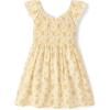 The Children’s Place Baby Girls’ and Toddler Short Sleeve Smocked Summer Dresses(Flutter Yellow)