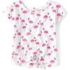 The Children’s Place Baby-Girls and Toddler Short Sleeve Everyday Casual Knit Shirt(White)