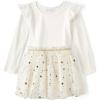 The Children’s Place baby girls Heart Mesh Tutu Dress(Holiday Sparkle)