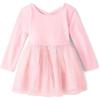 The Children’s Place baby girls Heart Mesh Tutu Dress(Rose Mist)