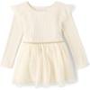 The Children’s Place baby girls Heart Mesh Tutu Dress(White Daisy)
